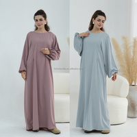 Abaya d'allaitement élégante Brion pour femmes - Robe islamique de Dubaï avec fermeture éclair frontale pour un allaitement facile et un port quotidien confortable