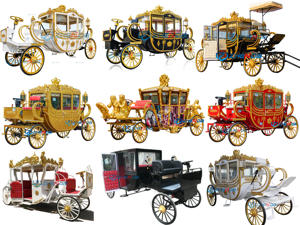 2025 lujoso Queen's Royal Golden Horse Carriage turismo eléctrico sin caballos carruaje eléctrico Royal Horse Carriage - Product Image 5
