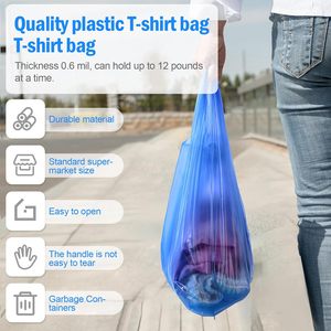 ถุงขยะแบบเสื้อกั๊ก HDPE สำหรับร้านอาหาร - ถุงขยะเชิงพาณิชย์ขนาด 13 แกลลอน - Product Image 5