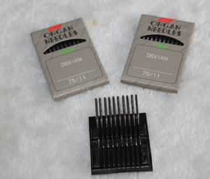 Aiguilles d'orgue DBX1KN authentiques, taille 75/11, pour Tajima Barudan SWF <span class=keywords><strong>Toyota</strong></span> Melco Happy Machines à broder/pièces de rechange - Product Image 3