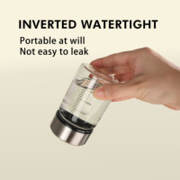 Bouteille d'eau en verre borosilicate de haute qualité 500 ml, étanche, sans BPA, écologique, compatible lave-vaisselle, avec couvercle en aluminium, marque blanche, vente en gros