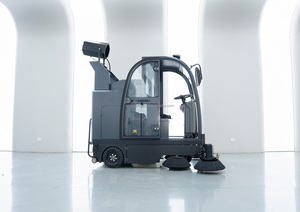 Nuovo Design Spazzatrice Elettrica Semovente per la Pulizia di Strade e Aree Pubbliche, Macchina Spazzatrice Stradale 180L per la Raccolta della Polvere - Product Image 3