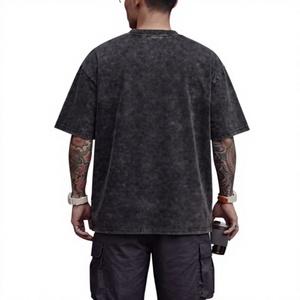 เสื้อยืดโอเวอร์ไซส์ทรงหลวมสำหรับผู้ชายและผู้หญิง ผ้าคอตตอน 100% หนัก 240 GSM ทรงดรอปไหล่ คุณภาพสูง สไตล์วินเทจ ล้างสีแบบแอซิดวอช - Product Image 2