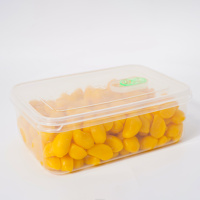 OEM/ODM Halal Wholesale Peelable Gummy 1kg Box Packaging Bulk Sell Fruit Shape Gummy Snacks Low MOQ