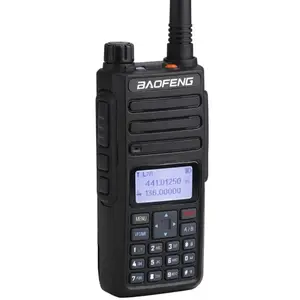 DMR Rádio Digital/analógico em dois sentidos Baofeng DM-1801 Versão atualizada Função SMS 1024 CHS Walkie Talkie de Banda Dupla