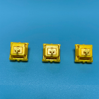 Interruptor de Teclado mecánico para juegos de ordenador, tapa de KS-25, dorado, amarillo, dorado, marrón, GATERON, táctil lineal, oferta