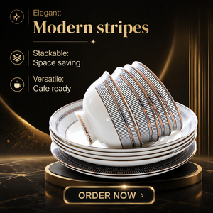 ชุดถ้วยกาแฟและจานรองกระเบื้องโบนไชน่า <span class=keywords><strong>ส</strong></span>ไตล์ยุโรป <span class=keywords><strong>ส</strong></span>ำหรับน้ำชายามบ่าย 6 ชิ้น บรรจุกล่องของขวัญ รับผลิตแบบ OEM ODM - Product Image 5