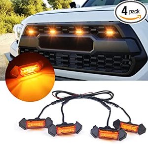 Rejilla Delantera para Capó MOXI Factory 2016-2020, 4 Luces LED, Color Ámbar Ahumado y Blanco, Material ABS, Compatible con Vehículos - Product Image 4