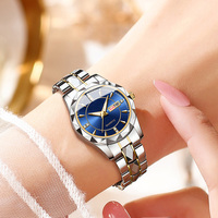 Relojes de Pulsera de Cuarzo de Lujo para Negocios para Hombre y Mujer, Set de Regalo de San Valentín para Pareja con Calendario y Semana