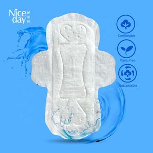 Hoge Kwaliteit Plastic-Vrije Spoelbare Maandverband Milieuvriendelijke Vrouwelijke Dagelijkse <span class=keywords><strong>Maxi</strong></span> Geen Logo Menstruatiepads - Product Image 4