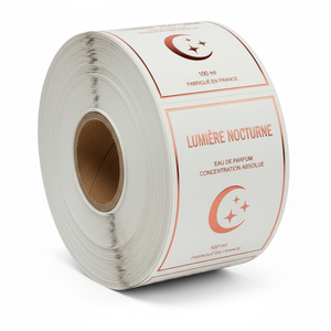 Custom Fancy Perfume Bottle <strong>Label</strong> 3D Varnish Raised/Embossed Logo Sticker Rose <strong>Gold</strong>/Pink Foil Printing Metallic Packaging <strong>Labels</strong> - Product Image 5