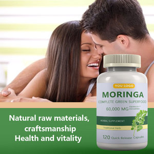 Yüksek kaliteli saf organik % Moringa yaprağı tozu kapsül saf doğal yeşil enerji Moringa kapsül - Product Image 4