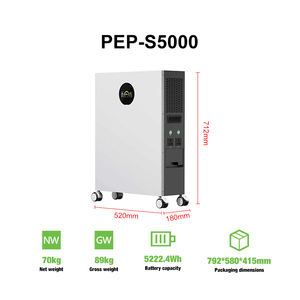 สถานีไฟฟ้าพกพา 3600W 5222.4Wh แบตเตอรี่ LiFePO4 ระบบ MPPT คลื่นไซน์บริสุทธิ์ พร้อมล้อและปลั๊กอเนกประสงค์สำหรับสำรองไฟบ้าน - Product Image 2