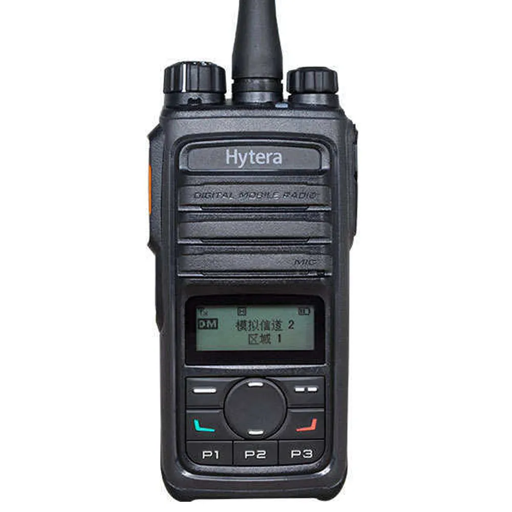 TD560วิทยุสื่อสารดิจิตอลแอนะล็อกสองทางธุรกิจ Hytera วิทยุสองทางมีการเจาะที่แข็งแกร่งกันน้ำกันฝุ่น