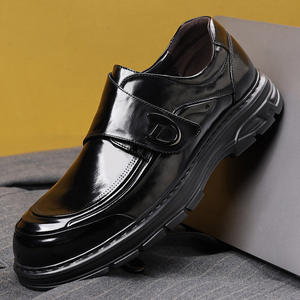 Chaussures décontractées pour hommes, tendance hiver et printemps, semelle souple, noires, à semelle épaisse, respirantes, multi-usages, pour le travail - Product Image 5