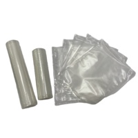 Sacs en rouleau pour emballage sous vide, en PA de qualité alimentaire, transparents, texturés et gaufrés, imprimés par gravure, thermoscellables, en stock
