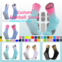 Chaussettes de football antidérapantes avec logo personnalisé, respirantes, haute élasticité, performance athlétique, chaussettes de sport