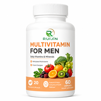 Capsules de multivitamines pour hommes OEM, vitamines, minéraux, palmier nain, lycopène, immunité, énergie, complément alimentaire en marque privée, 60 capsules