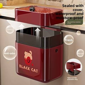 Corbeille à déchets murale pour cuisine, panier de rangement suspendu à la porte pour armoire de cuisine, stockage de légumes et de fruits, déchets de cuisine - Product Image 2