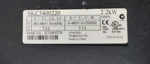 Azionamento <span class=keywords><strong>AC</strong></span> PLC SKC3400220 <span class=keywords><strong>2.2kw</strong></span> - Product Image 2