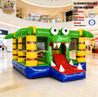 Château gonflable en PVC de qualité commerciale, petit modèle, couleur personnalisable, avec souffleur et kits de réparation pour enfants
