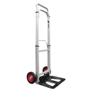 Heavy Duty Steel Platform 90kg Capacity <b>Folding</b> Support Stand Portable 15cm Solid Rubber Wheels <b>Hand</b> Cartg <b>Folding</b> <b>Hand</b> <b>Truck</b> - Product Image 6