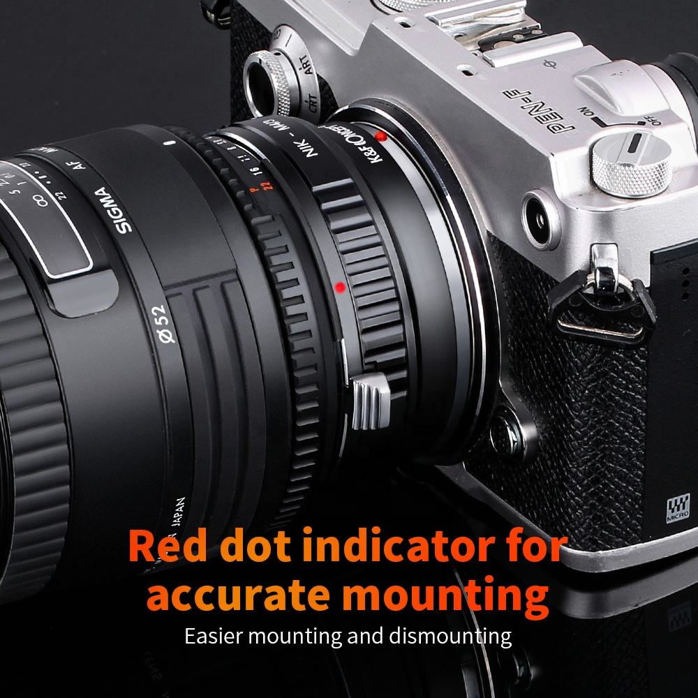 K&F CONCEPT Anello Adattatore Per Obiettivo M42-M4 / 3 Per - Foto 12