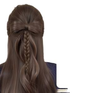 Perruque chignon Thousand Bowknot Dragon Beard avec cheveux I-tip 140g, style fibre haute température, 1 queue de cheval pour femme - Product Image 1