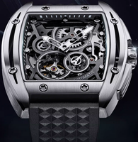 Montres automatiques étanches en acier, design usine et personnalisées, avec petit second cadran apparent, pour marque privée