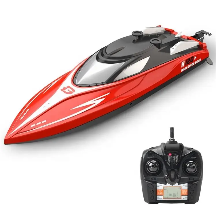 High Quality DEERC H120 Pools and Lakes Outdoor Play RC Boat 25 Km/h High Speed Remote Control Boat fot Adults