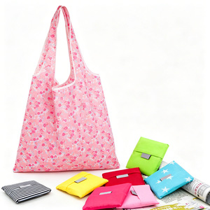 Large Size Shoulder Handle Daily Use Tote Textile Non-woven <b>Shopping</b> <b>Bag</b> Cartoon Cat Pattern Reusable <b>Foldable</b> Grocery Tote - Product Image 2