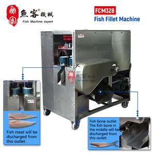 Sıcak satış balık fileto kesme makinası balık işleme makinesi otomatik balık orta kemik çıkarıcı ile CE