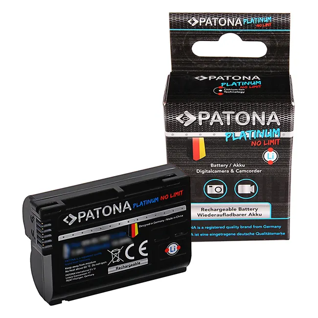 PATONA Platinum EN-EL15C Battery for Camera Z5 Z6 Z7 D500 D800 D850 D7000 D7100 D7200 VFB12802