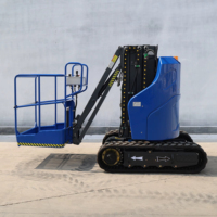 Plateforme élévatrice sur chenilles en acier électrique Berui AMWP10C-7100 de 10 m – Hauteur maximale de la plateforme