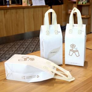 Non-woven Foldable Food Grade Insulation Cooler Bag with Zipper for Take-out Delivery - Product Image 2