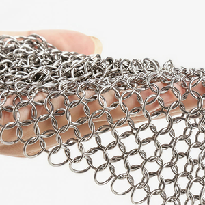 Estropajo de malla de acero inoxidable 316L para limpieza de vajillas, anillos de malla duraderos - Product Image 1