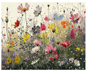 DIY personalizado todo tipo de flores pintura por números Kits hermoso <span class=keywords><strong>mar</strong></span> de flores pinturas al óleo para Decoración - Product Image 1
