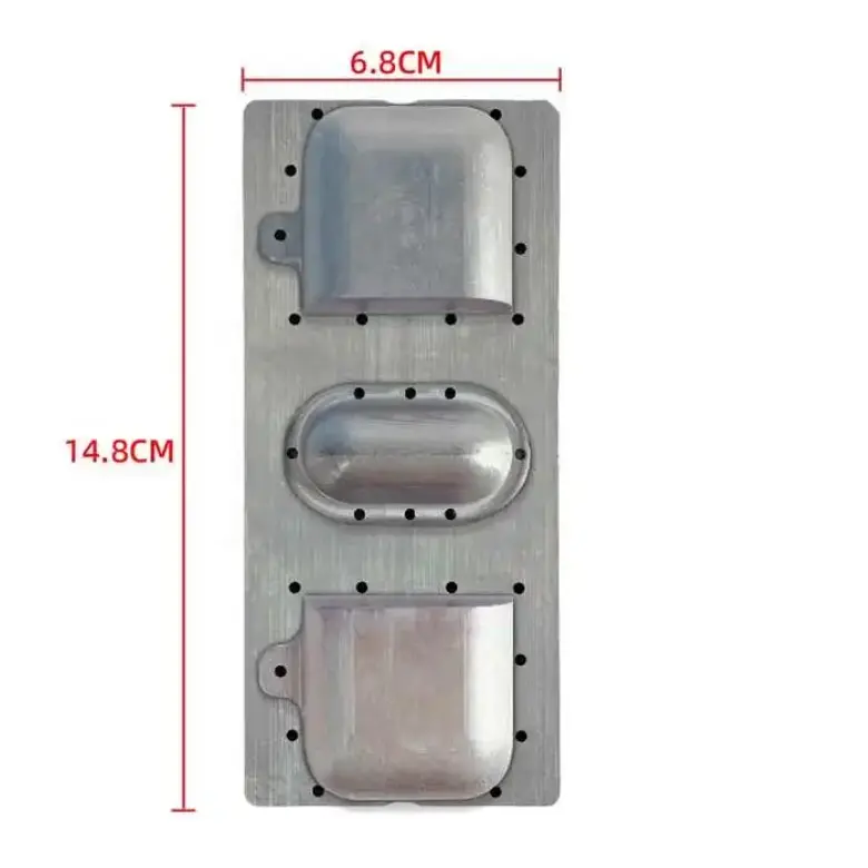 Custom 3D Vacuum Heat Transfer Printing Jigs Sublimação Revestido Molde Para Airpods Pro Case Moldes