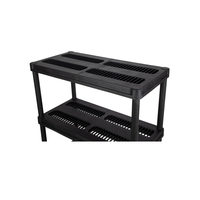 OD18series 36X18X57 pouces étagère de rangement en plastique à 4 niveaux facile à assembler