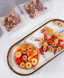 Teh <span class=keywords><strong>Herbal</strong></span> campur segar organik dengan tanggal merah Gojiberry longar untuk langsing & detoks beauty-teh longgar dalam kemasan tas - Product Image 1