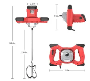 2100W alta potência cimento putty pó misturador profissional elétrico pintura misturador