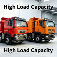 Nouveau camion benne diesel QF 371 Type 6x4 10 roues, conduite à gauche, capacité de charge 31-40T, norme Euro 6, pour construction urbaine