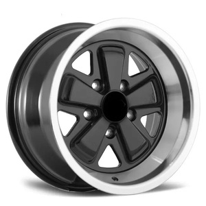 Jantes en alliage forgées noires 5X130 17 18 pouces 7J 8J pour <span class=keywords><strong>Porsche</strong></span> 964 <span class=keywords><strong>911</strong></span> <span class=keywords><strong>Carrera</strong></span> 924 <span class=keywords><strong>930</strong></span> Turbo 944 972 Cayenne - Product Image 1
