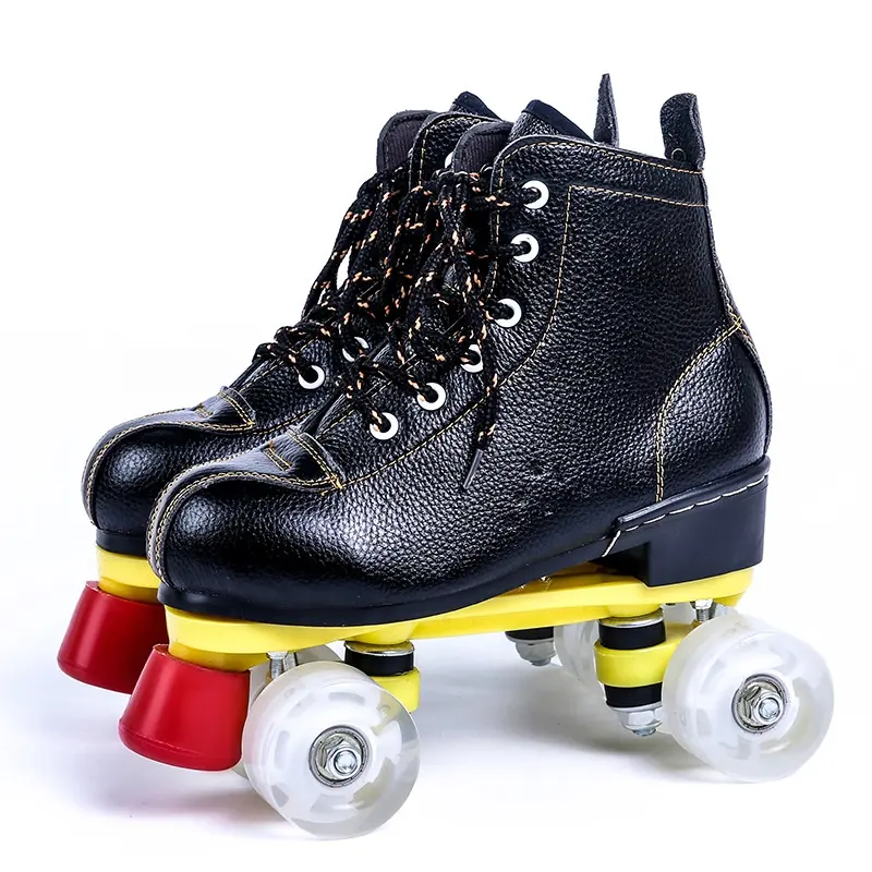 Custom Eisbahn verleih Rollschuhs chuhe High Rebounce Pu Wheel Quad Rollschuhe