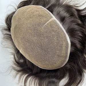 Tóc hệ thống người đàn ông Swiss ren toupee 100% Remy tóc con người đầy đủ Swiss ren tóc giả người đàn ông tóc toupee tóc thay thế hệ thống - Product Image 3