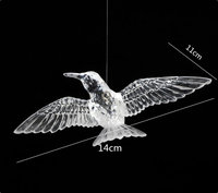 Offre Spéciale : Décoration de Plafond pour Scène de Mariage – Ornement Créatif en Acrylique de 10 cm en Forme d'Oiseau Volant avec Lumière LED pour Magasin
