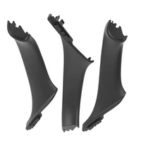 Panel de puerta interior, manija, juego de molduras, interruptor de ventana, panel de reposabrazos apto para BMW 5 Series F10 F11 LHD negro 51417261929 51417225873