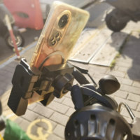 Support de téléphone moto à fixation rapide, support de téléphone flexible à rotation 360° pour enregistrement vidéo, fixation vélo et gym