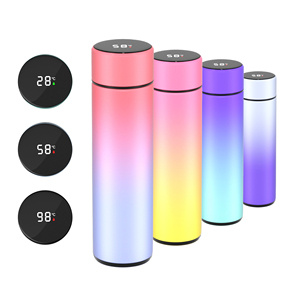 <b>Hot</b> Sell Smart Water Bottle Stainless Steel Tumbler Digital Vacuum <b>Flasks</b> with LED Temperature Display - Product Image 4