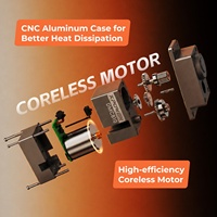 Micro-servo sans noyau haute vitesse Kpower DMC810 7.4V 3kg 0.03sec pour avion à voilure fixe, planeur, mini-voiture RC